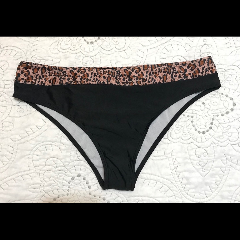 Cheetah Print Swimsuit Bottoms (Full Coverage)
